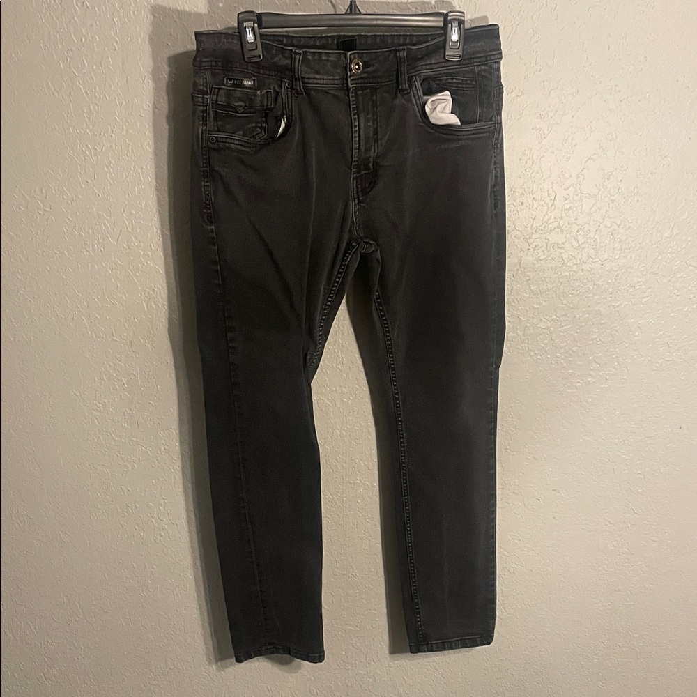 Men's Charcoal Skinny Jeans